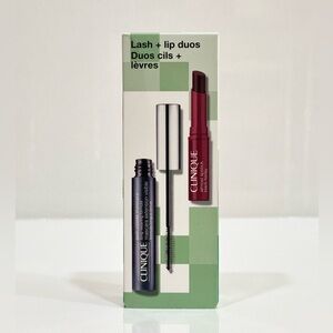 Clinique Lash + Lip Duos, Full Size Mascara + Travel Lipstick, New in Box B